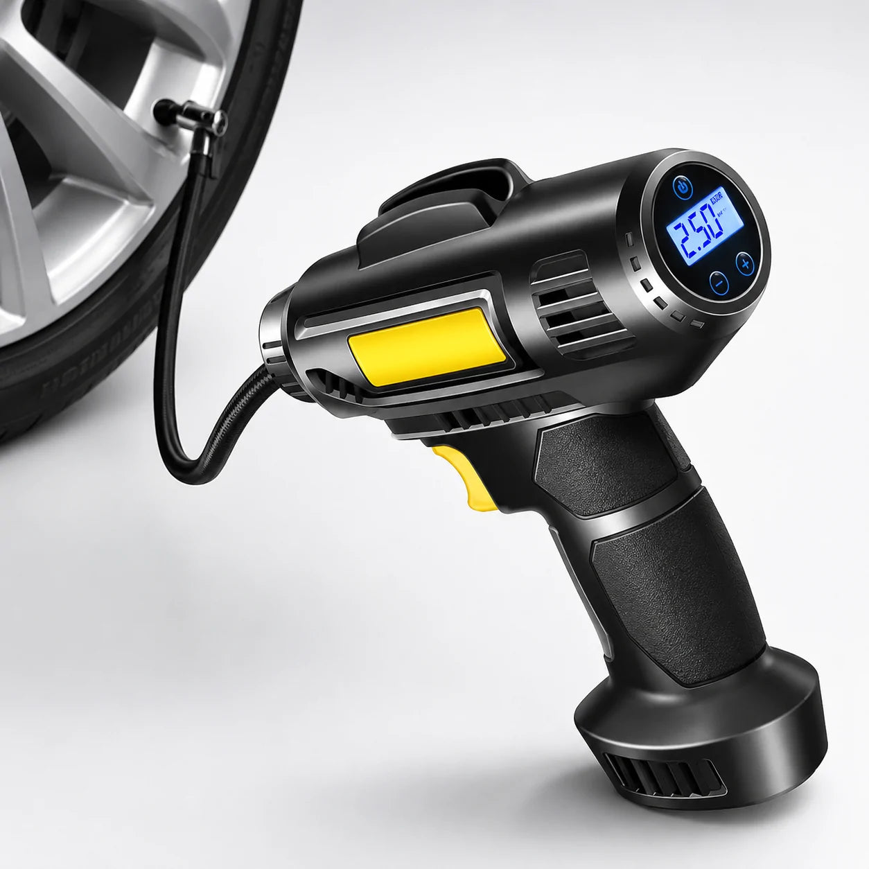 Mini Compresor pentru umflat roti 12V Digital