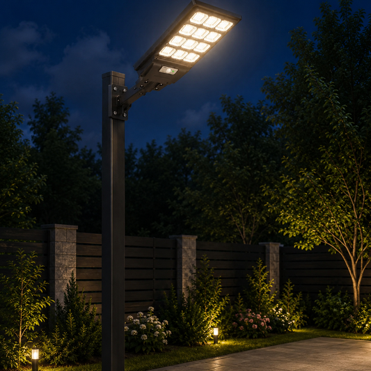 Lampă Solară LED 800W pentru Exterior sau Iluminat Stradal cu telecomanda si senzor de miscare