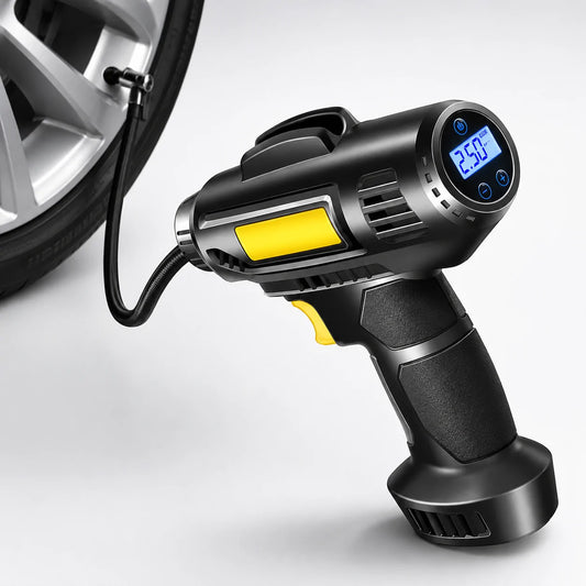 Mini Compresor pentru umflat roti 12V Digital